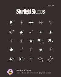 ✨Comment "Spark" and I'll send you a link to my new sparkly stamp pack: Starlight Stamps!✨ I created a collection of 100 sparkly stamps designed for Adobe Photoshop and Adobe Fresco. ✨ Whether you want to add some stardust to digital illustrations or level up some of your designs in Photoshop my Starlight Stamps are perfect for the job :)🖌️💫