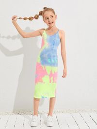 SHEIN Girls Tie Dye Dress | SHEIN USA