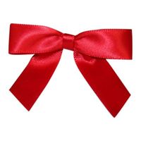 JAM Paper Satin Twist Tie Bows are a great last touch to add to your birthday or holiday presents. Not everyone has the time to tie individual ribbon into bows so these satin twist tie bows are the perfect option for anyone who is in a hurry. They come in variety of colors and 3 different lengths so you can use them for different sizes of gifts. Made out of polyester, these red twist tie bows have a shiny finish and are 5/8 in size. Not only can you use them for gifts, but they are versatile and