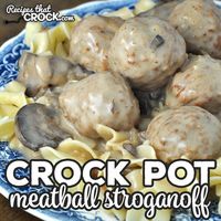 Crock Pot Meatball Stroganoff