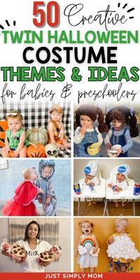 Are you searching for that perfect Twin Halloween Costume? Here are 50 of our favorite Costumes to choose from for your littles!