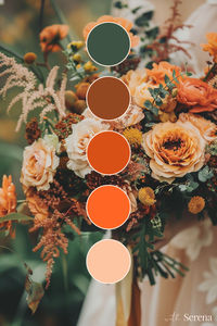 A rustic and charming wedding style, inspired by the colors of autumn foliage and harvest festivals, featuring warm earth tones like burnt orange, rust, copper, and touches of deep green. The overall vibe is cozy and inviting, with a touch of bohemian flair.   Burnt Orange Weddings | Burnt Orange Color Palette | Fall Wedding Ideas |  Burnt Orange Wedding Theme | Boho Wedding Theme | Rustic Barn Wedding| Outdoor Fall Wedding| Barn Wedding Reception| Rustic Farm Wedding| Country Wedding