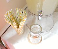 Market Street Petite| Lemonade station perfect for a baby shower #babyshower #diy