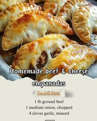 Homemade beef & cheese empanadas – TheirSearches