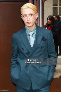 Hongjoong at the Paul Smith Menswear Fall-Winter 2025/2026 show for Paris Fashion Week