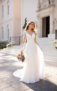 Casual Long-Sleeved Wedding Dress - Stella York Wedding Dresses