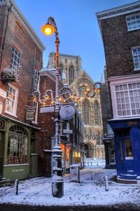 Christmas in England ~ York in snow ~ England ~