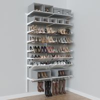 Elfa Classic 4' Shoe Wall | The Container Store