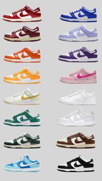 nike dunks in different colors!! 🌈