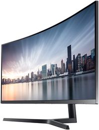 Samsung Business CH890 Series 34 inch WQHD 3440x1440 Ultrawide Curved Desktop Monitor for Business, 100 Hz, USB-C, HDMI, DP, 3 Year Warranty (LC34H890WGNXGO), Black/Titanium