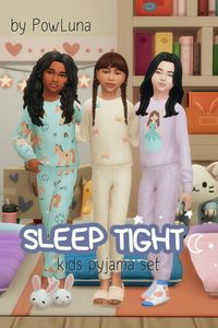 Bring bedtime to life with these adorable Sims 4 pajamas at number 44 on this Sims 4 Kids CC list! This cozy sleepwear collection features playful designs like unicorns, bows, and princess prints, perfect for your child Sims. The pastel swatches create the cutest slumber party vibes, making bedtime routines so much more fun. I’ve added these Maxis Match gems to my CC folder, along with other amazing kids' clothing finds from this list. Your little Sims will absolutely love these cozy outfits!