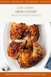 When it comes to preparing a whole chicken, nothing beats the efficiency and flavor of my spatchcocked chicken recipe. 
This Middle Eastern-inspired dish is perfect for those who love juicy chicken with crispy skin infused with a delightful spice blend. The combination of flavors from a homemade za’atar spice and extra virgin olive oil is all you need to make the most delicious chicken roast. 