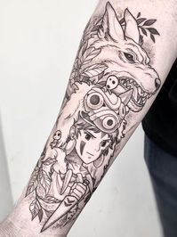 235+ Captivating Princess Mononoke Tattoos Designs and Ideas - TattoosBoyGirl