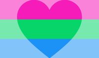 Polysexual + Polyromantic pride flag ~ used by people romantically and sexually attracted to many/more than one genders.