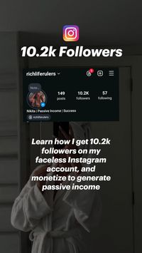 I already generated $60k in 5 months with my faceless Instagram account and here how you can do the same and start generating passive income today!  #instagrammarketing #socialmediatips #passiveincomeideas #monetization #education