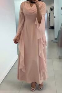 Olivia Mark - Statement Ruffled Maxi Dress for Wedding Guests with Flared Sleeves