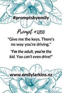 Fantastic writing prompts under 20 words to get creative ideas flowing! #QuickPrompts #ShortPrompts #ShortPromptsSeries #ShortWritingPrompt #PromptsByEmily #WritingPrompts #StoryPrompt #WritingInspiration #StoryPrompts #StoryStarter #StoryStarters #WritingInspiration #Prompt #Writing #CreativeWriting #CreativeWritingIdeas #EmilyLarkins #EmilyLarkinsAuthor #NaNoWriMoPrompts #NaNoWriMoIdeas #Preptober #PreptoberIdeas #AmWriting #Prompts #WritersOfPinterest