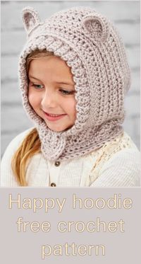 Happy Hoodie Free Crochet Pattern