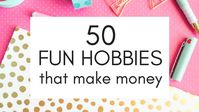 Hobbies that make money: There are over 50 money making fun hobbies on this list! I had no idea you could make money from hobbies like photography, social media, crafts, and shopping at thrift stores. The hardest part is picking one hobby to focus on!