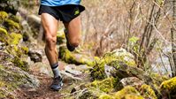 trail running on rough terrain