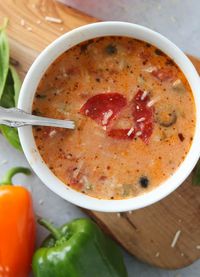 Keto Pizza Soup Recipe (Crock Pot, Instant Pot)