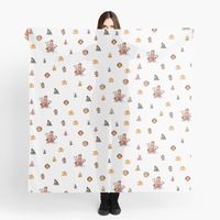 Get my art printed on awesome products. Support me at Redbubble #RBandME: https://www.redbubble.com/i/scarf/Ganesh-Shiva-Laxmi-Hanuman-Om-Aum-by-PlanetMonkey/49503101.B15PI?asc=u