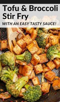 Quick, easy, flavorful Broccoli Tofu Stir Fry with the most delicious balsamic soy stir fry sauce (or use coconut aminos for a gluten-free stir fry). This is a kid-friendly favorite vegan weeknight dinner. Amazing on its own for a low carb vegan dinner, or serve over rice or noodles for a more filling meal. If you're looking for new stir fry recipes, or a vegan or vegetarian stir fry to try, definitely give this one a try!