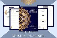 30-Day Muslim Planner | Muslim Daily Planner | Muslim Planner | Minimalist Planner | Islamic Planner | Islamic Journal by LovelyCrescent on Etsy