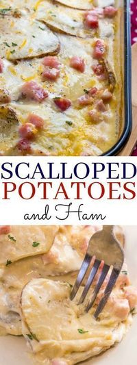 Creamy, cheesy and delicious this Scalloped Potatoes and ham is a delightful comfort food that is fun and filling for the whole family!