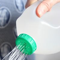 Make a watering can using a milk carton