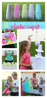 18 fun things to do with plastic cups