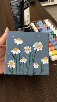 Flower Paintings Using Acrylic Paint on Canvas - Beautiful Dawn Designs