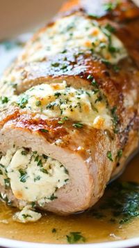 Goat Cheese Stuffed Pork Tenderloin Recipe – Flavor Blaze