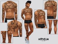 The Sims Resource - Nephelim Tattoo