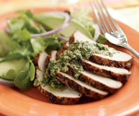 Grilled Pork Tenderloin with Salsa Verde - Recipe - FineCooking