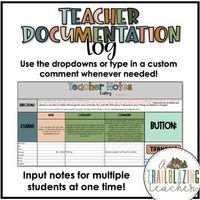 Simplify your record-keeping with our customizable Teacher Documentation Log in Google Sheets. Ideal for tracking student progress, attendance, and other important data. User-friendly and perfect for busy educators needing efficient organization. #TeacherDocumentation #GoogleSheets #ClassroomManagement #EducationalResources #TeacherOrganization