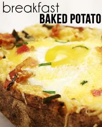 Try this on Sunday morning... The Idaho Surprise or make it a Breakfast Baked Potato!