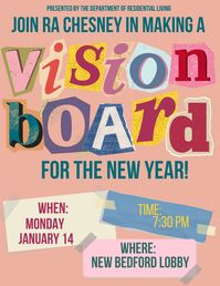 A great New Year event for residents! This can be made educational or just a fun event.   Materials:  - Cardboard or canvases (something sturdy to stick materials on)  - Mod Podge - Newspapers or magazines  - Scissors  - Stickers  - Markers - Any other crafty materials!