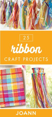 These 25 Ribbon Craft Projects from JOANN range from outdoor mobiles and gift-wrapping ideas to garland and woven journals. If you’re looking for a fun and creative activity for summer, this collection is a great place to start.