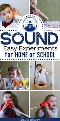 Have fun with these sound activities for kids! Learn how sound travels, visualize sound waves, make your own instruments, and learn how they work. Whether at home or in the classroom, these experiments require simple materials and offer a hands-on learning experience. Make some noise with these easy experiments and activities. Click for fun experiments, STEM challenges, and activities for kids at STEMtropolis.com