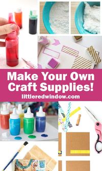 Make Your Own Craft Supplies via @redwindowcrafts