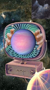 UNIVERSE STRATEGY #universe #space #planets #star #stars #collageart #tv #spaceaesthetic