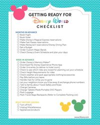 Going to Disney World?? Check out this great Checklist to help you get ready for your magical vacation. #ad