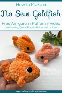 Immerse yourself in the enchanting world of Amigurumi with our No-Sew Crochet Goldfish Pattern. This free collection offers the quick, easy, and delightful creation of adorable 'Jelly bean' Goldfish. A comprehensive video guide is included to make your crafting journey smoother. Follow us for more such magical, crafty adventures!