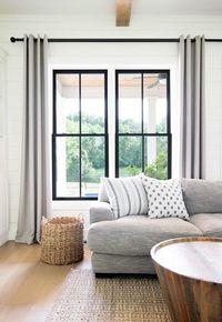 Black vs White Windows. Black windows can give your home a modern look while still remaining timeless. #windows