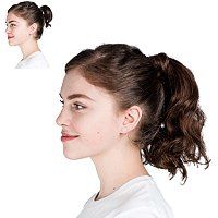 14'' Human Hair Ponytail -  The Locks & Mane 14" Human Hair Ponytail is made with high quality, 100% human hair. Locks & Mane clip-in ponytail provides a natural and versatile look.    Benefits     Easy all-in-one clip-in ponytail piece; can be applied quickly and easily Real human hair is natural looking and can be cut, colored and heat-styled Secures to user's natural ponytail for unlimited styling options; clip, hook and loop offers security and all-day hold Suitable for all ages     Features