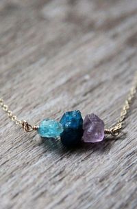 Raw Amethyst Necklace | Purple and Blue Amethyst