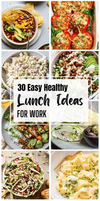 30 Easy Healthy Lunch Ideas for Work - Tastilly