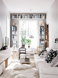 Who says you can’t have a library in a small space? Again, by making use of an area that would otherwise be wasted space, you can display your books and add more character to your petite abode.