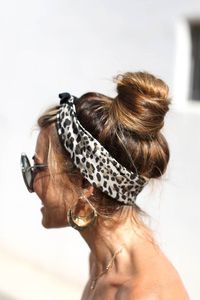 Cute bun and head band